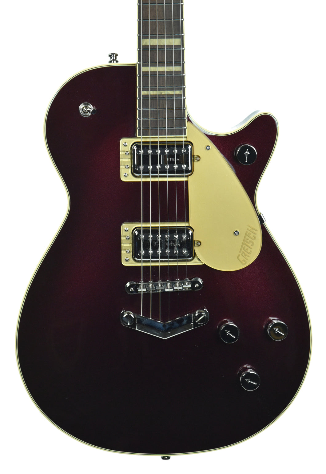 Gretsch G6228 Players Edition Jet BT w/ V-Stoptail in Dark Cherry Metallic JT18020897 - The Music Gallery