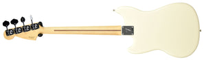 Fender Mustang Bass in Olympic White MX19059772 - The Music Gallery