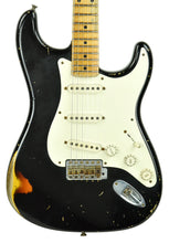 Used Fender Custom Shop 55 Strat Relic Masterbuilt by John Cruz in Black/3 Tone JC603 - The Music Gallery