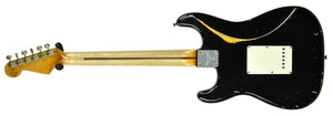Used Fender Custom Shop 55 Strat Relic Masterbuilt by John Cruz in Black/3 Tone JC603 - The Music Gallery