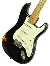 Used Fender Custom Shop 55 Strat Relic Masterbuilt by John Cruz in Black/3 Tone JC603 - The Music Gallery
