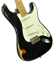 Used Fender Custom Shop 55 Strat Relic Masterbuilt by John Cruz in Black/3 Tone JC603 - The Music Gallery