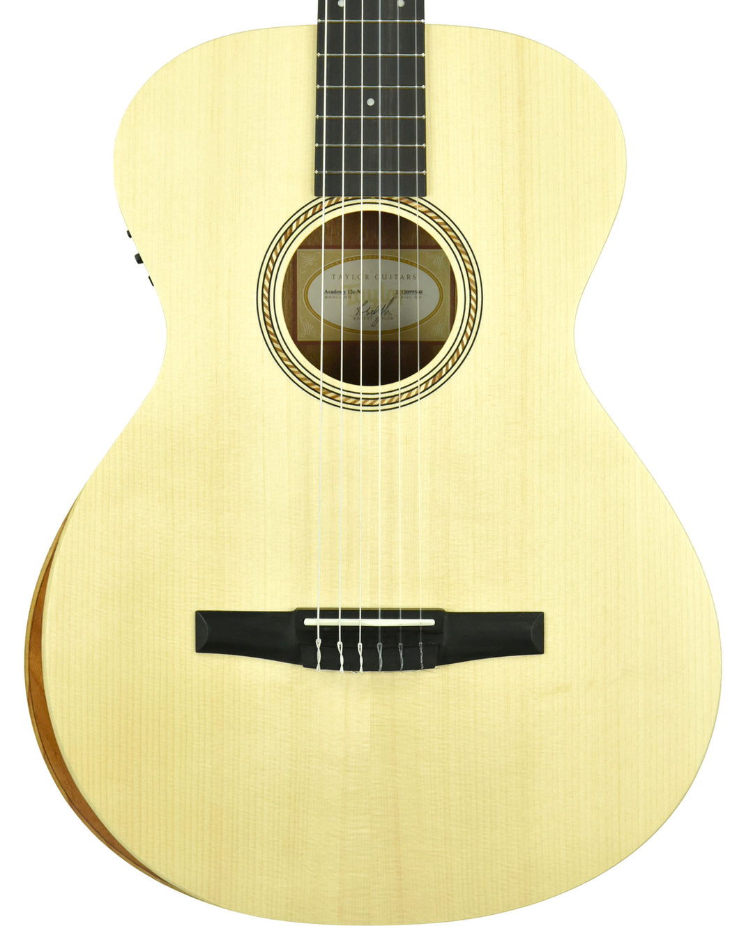 Taylor Academy 12e-N Nylon Acoustic Guitar in Natural 2112099500 - The Music Gallery
