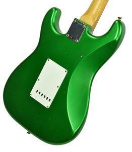 Fender Custom Shop 63 Stratocaster Journeyman Relic in Candy Green R104220 - The Music Gallery