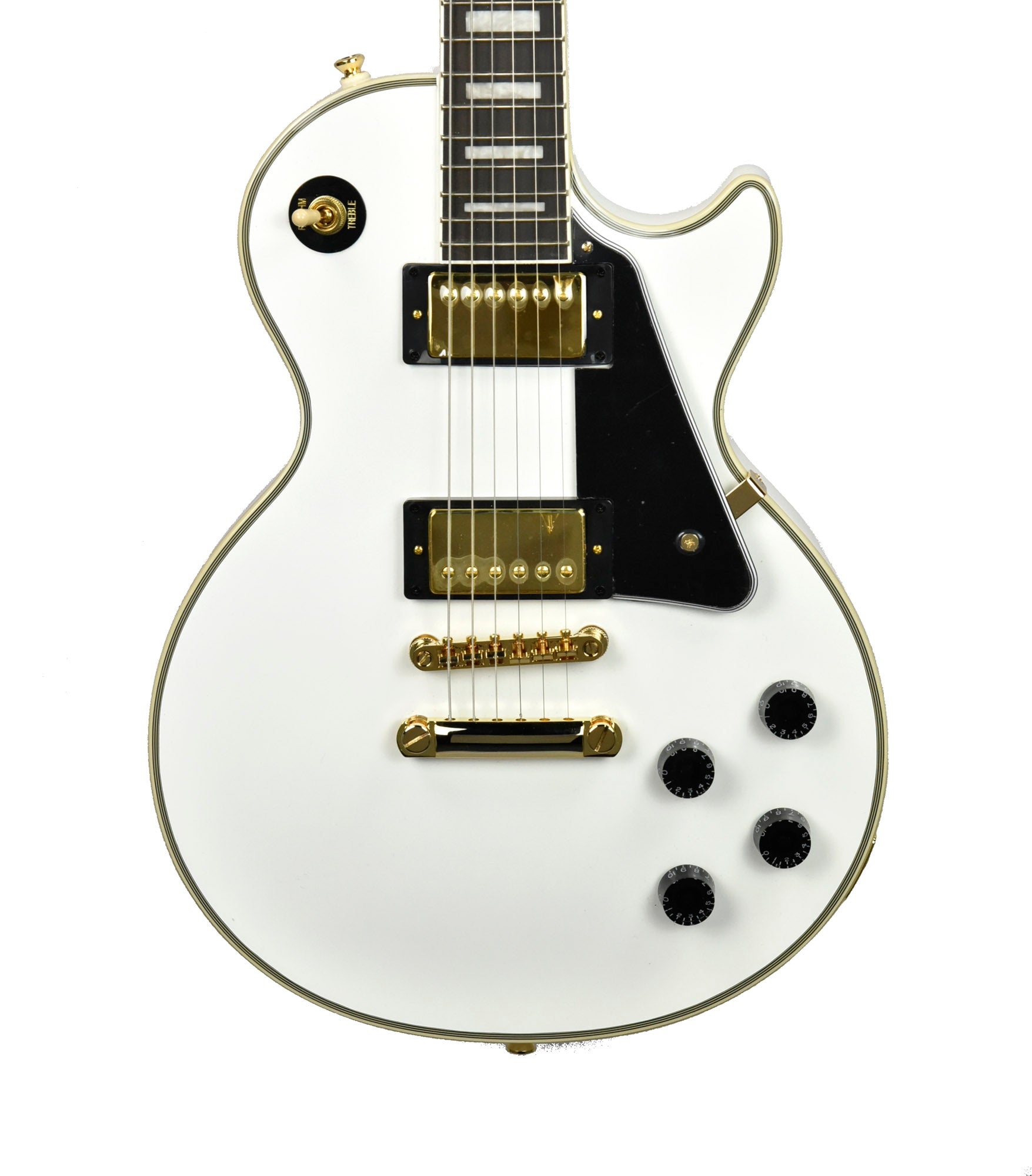 ギター Epiphone Les Paul Custom White Amazon.com: Epiphone Les Paul Custom, Alpine White with Gold