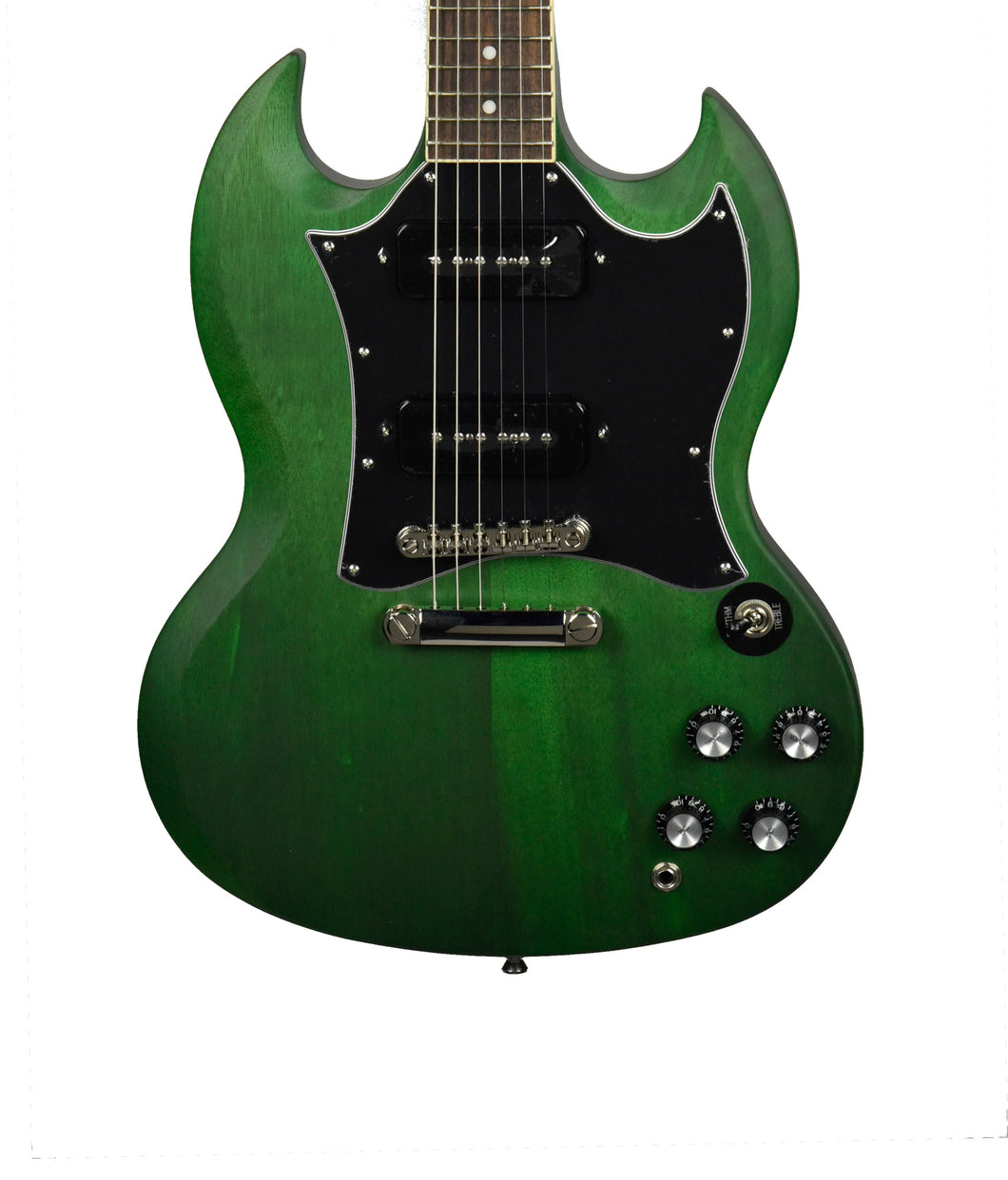Epiphone SG Classic Worn P-90s in Worn Inverness Green 22061524351 - The Music Gallery