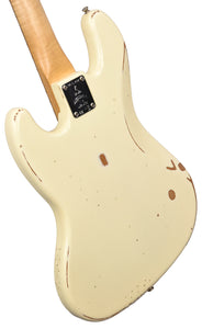 Fender 60th Anniversary Road Worn Jazz Bass in Olympic White MXJ01437 - The Music Gallery