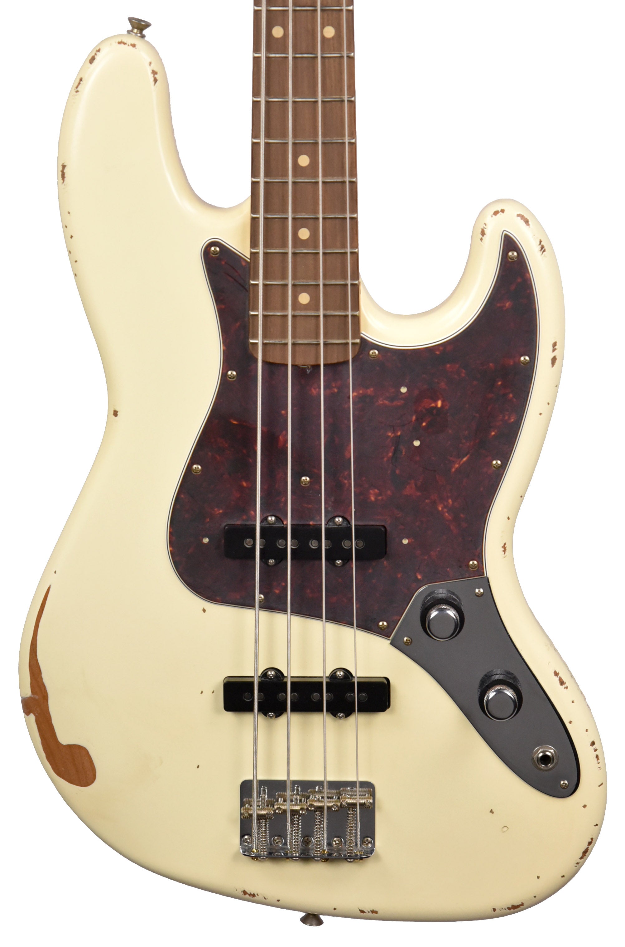 Fender 60th Anniversary Road Worn Jazz Bass in Olympic White MXJ01437