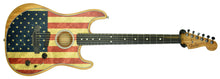 Fender Limited Edition American Acoustasonic Stratocaster American Flag US203042A - The Music Gallery