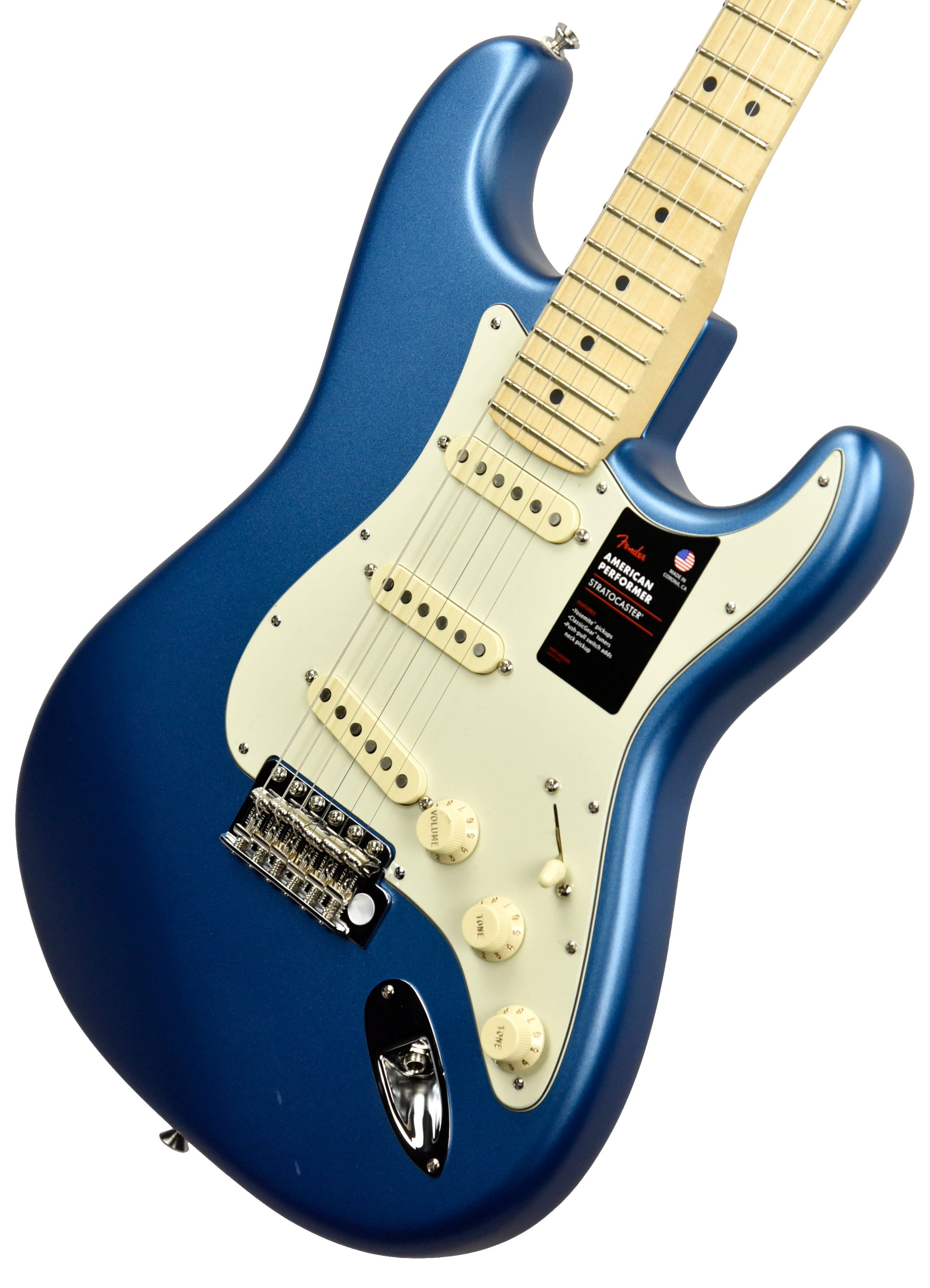 Fender American Performer Stratocaster in Satin Lake Placid Blue
