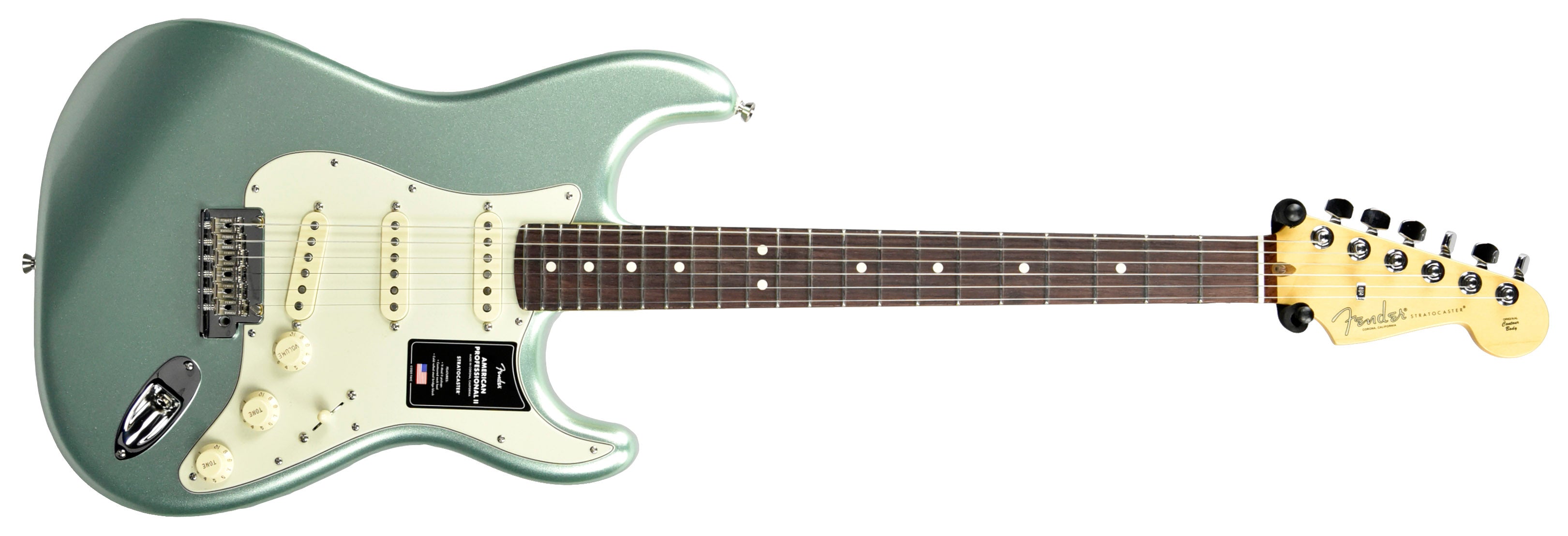 Fender American Professional II Stratocaster in Mystic Surf Green 