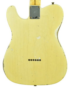 Fender Custom Shop 50's Telecaster Relic One Piece Ash Nocaster Blonde R104315 - The Music Gallery