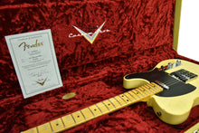 Fender Custom Shop 50s Telecaster Relic One Piece Ash Faded Nocaster Blonde R104359 - The Music Gallery