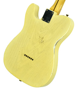 Fender Custom Shop 50s Telecaster Relic One Piece Ash Faded Nocaster Blonde R104359 - The Music Gallery