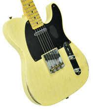Fender Custom Shop 50s Telecaster Relic One Piece Ash Faded Nocaster Blonde R104393 - The Music Gallery
