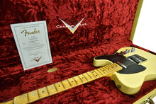 Fender Custom Shop 50s Telecaster Relic One Piece Ash Faded Nocaster Blonde R104393 - The Music Gallery