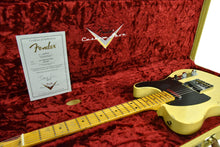 Fender Custom Shop 50s Telecaster Relic One Piece Ash Faded Nocaster Blonde R104568 - The Music Gallery