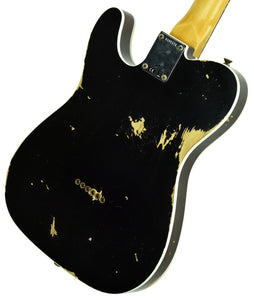 Fender Custom Shop 1960 Telecaster Custom Relic Black R105171 - The Music Gallery
