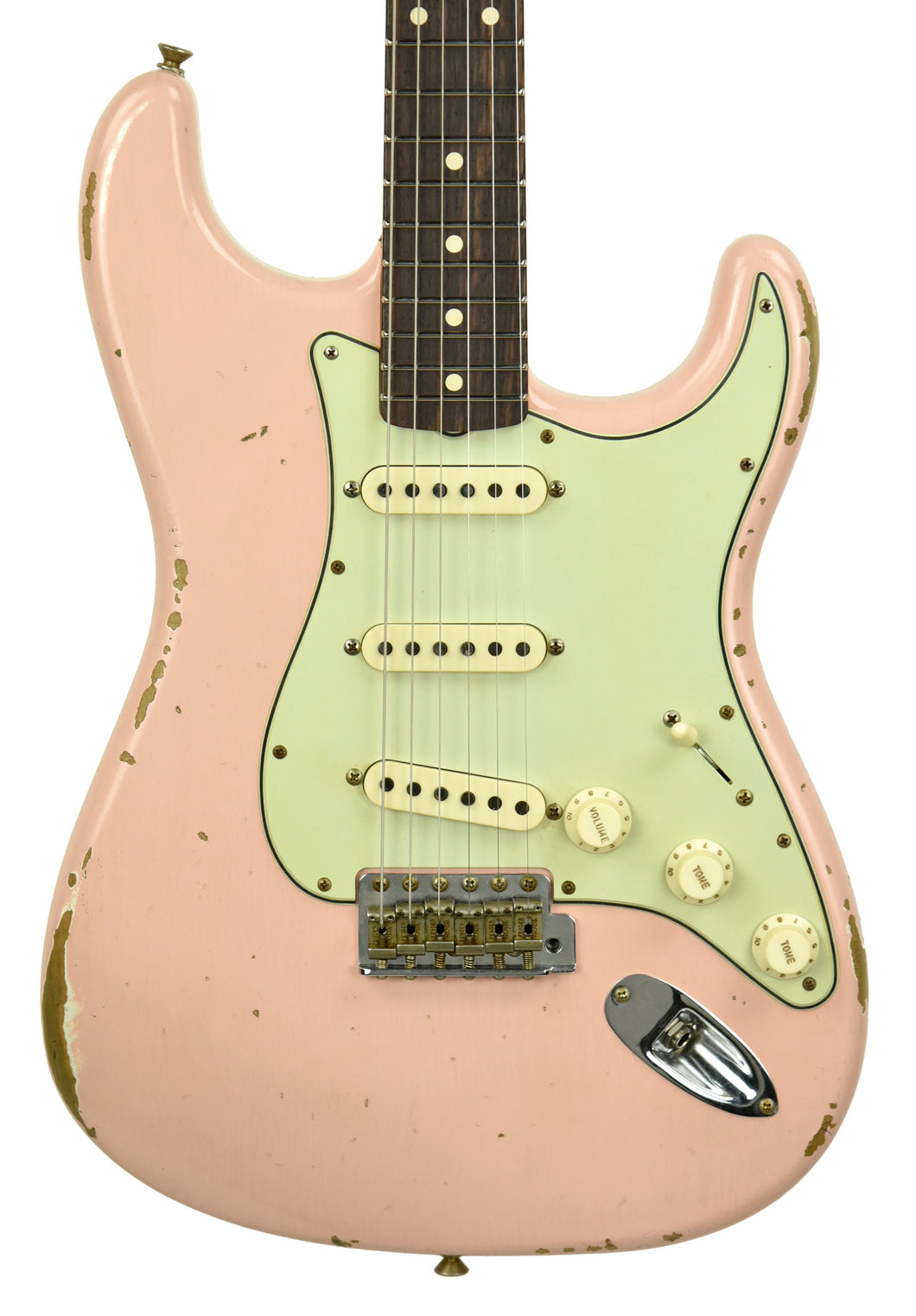 Fender Custom Shop 1961 Stratocaster Relic in Shell Pink CZ549663 - The Music Gallery