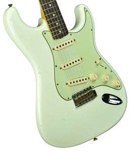 Fender Custom Shop 1963 Stratocaster Journeyman Aged Olympic White R105178 - The Music Gallery
