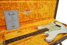Fender Custom Shop 63 Stratocaster Journeyman Relic in Aged Olympic White R107988 - The Music Gallery