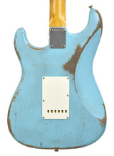 Fender Custom Shop Masterbuilt 63 Stratocaster Relic by Greg Fessler in Daphne Blue R105417 - The Music Gallery