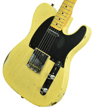 Fender Custom Shop 50s Telecaster Relic 1 Piece Ash Faded Nocaster Blonde R106242 - The Music Gallery