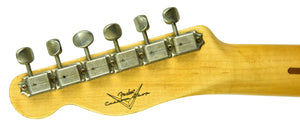 Fender Custom Shop 50s Telecaster Relic 1 Piece Ash Faded Nocaster Blonde R106242 - The Music Gallery