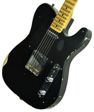 Fender Custom Shop 50s Telecaster Relic 1 Piece Ash in Black R105784 - The Music Gallery