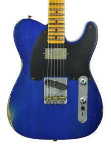 Fender Custom Shop 1952 HS Telecaster Relic in Cobalt Blue R104427 - The Music Gallery