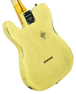 Fender Custom Shop 52 HS Telecaster Relic in Faded Nocaster Blonde R104323 - The Music Gallery