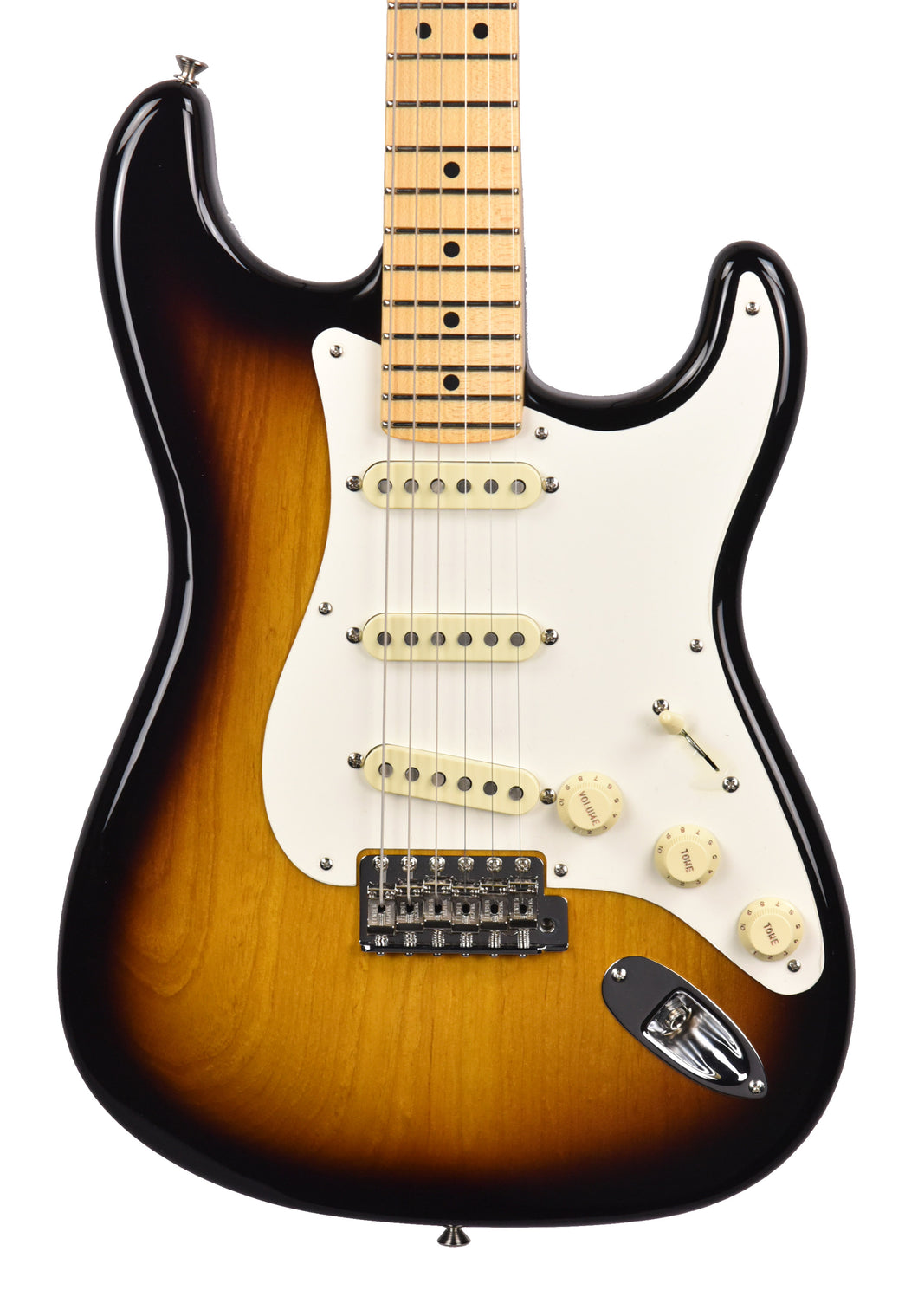 Fender Custom Shop 55 Stratocaster NOS Two Tone Sunburst R103885 - The Music Gallery