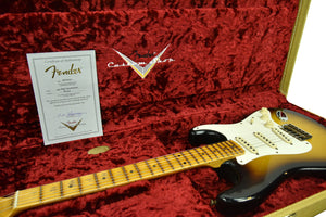 Fender Custom Shop 1957 Stratocaster Relic in Two Tone Sunburst R103323 - The Music Gallery