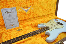 Fender Custom Shop 61 Stratocaster Relic in Sonic Blue CZ547569 - The Music Gallery