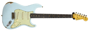 Fender Custom Shop 61 Stratocaster Relic in Sonic Blue CZ547569 - The Music Gallery