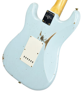 Fender Custom Shop 61 Stratocaster Relic in Sonic Blue CZ547569 - The Music Gallery