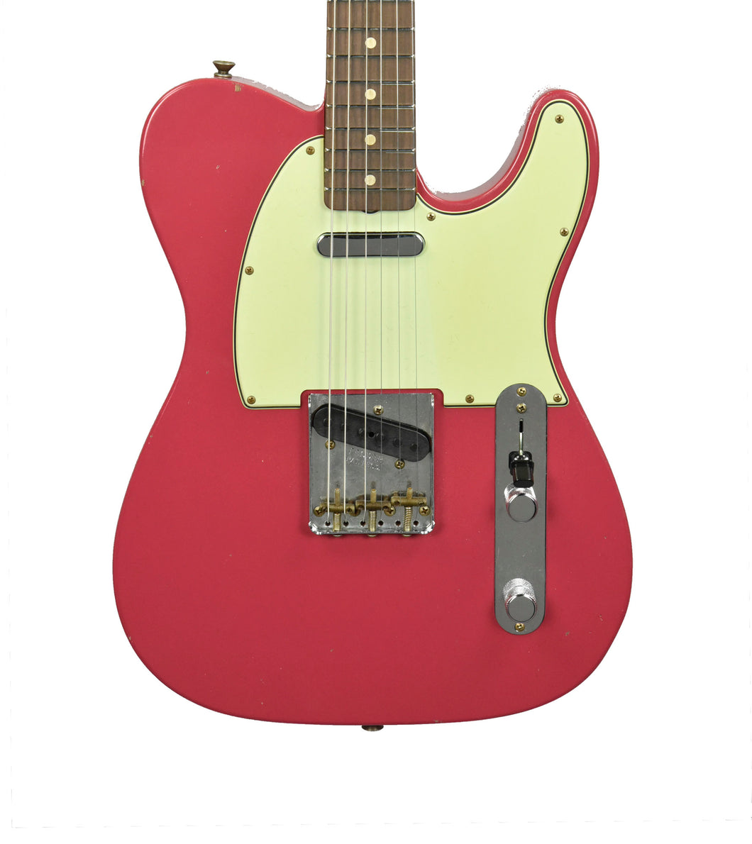 Fender Custom Shop 61 Telecaster Journeyman Relic in Faded Dakota Red CZ556959 - The Music Gallery