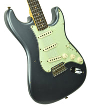 Fender Custom Shop 63 Stratocaster Journeyman Relic in Charcoal Frost Metallic R105205 - The Music Gallery