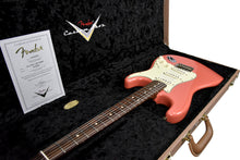 Fender Custom Shop 63 Stratocaster w/Rosewood Neck in Faded Tahitian Coral R122544 - The Music Gallery