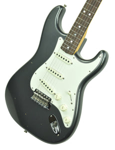Fender Custom Shop 65 Stratocaster Journeyman Relic in Charcoal Frost Metallic CZ544964 - The Music Gallery