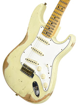 Fender Custom Shop '69 Stratocaster Heavy Relic Aged Vintage White R103056 - The Music Gallery