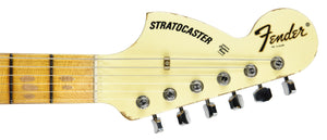 Fender Custom Shop '69 Stratocaster Heavy Relic Aged Vintage White R97656 - The Music Gallery