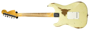 Fender Custom Shop '69 Stratocaster Heavy Relic Aged Vintage White R97656 - The Music Gallery