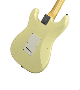 Fender Custom Shop 69 Stratocaster Journeyman Relic in Vintage White CZ562903 - The Music Gallery