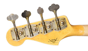 Fender Custom Shop Limited 64 Jazz Bass Journeyman Relic in Black CZ551374 - The Music Gallery