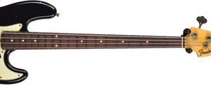 Fender Custom Shop Limited 64 Jazz Bass Journeyman Relic in Black CZ551374 - The Music Gallery