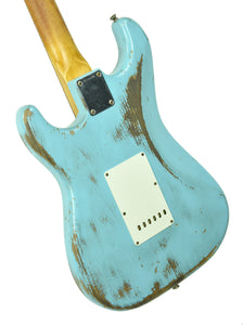 Fender Custom Shop Masterbuilt 63 Stratocaster Relic by Greg Fessler in Daphne Blue R104079 - The Music Gallery