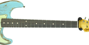 Fender Custom Shop Masterbuilt 63 Stratocaster Relic by Greg Fessler in Daphne Blue R104079 - The Music Gallery
