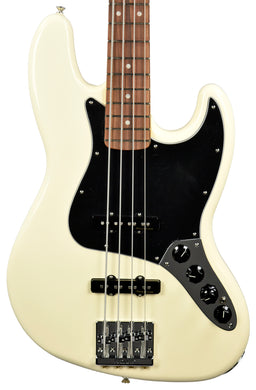 Fender Deluxe Active Jazz Bass in Olympic White MX21031987 - The Music Gallery