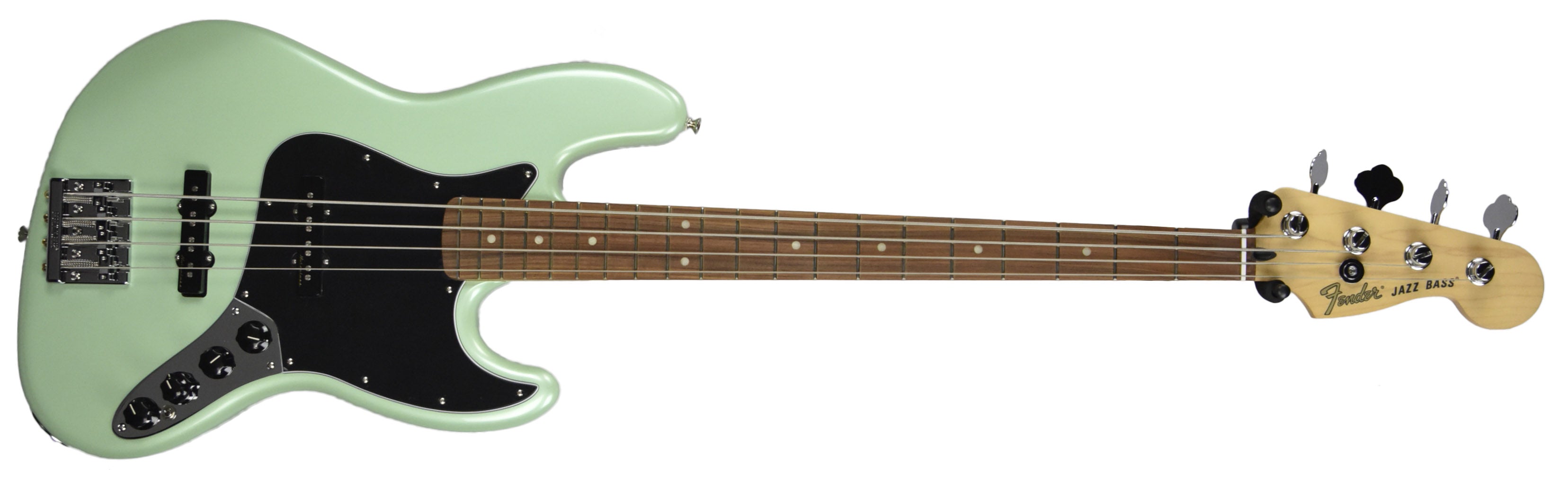 Fender Deluxe Active Jazz Bass Guitar in Surf Pearl MX21128181 